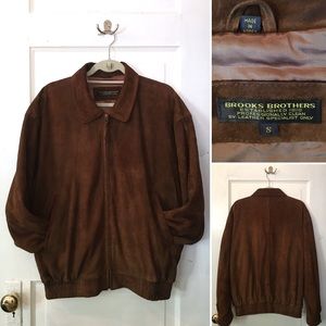 Brooks Brothers VINTAGE Suede Bomber Jacket Unisex